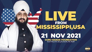 21 Nov 2021 Mississippi USA Samagam - Guru Manyo Granth Chetna Samgam | Bhai Ranjit Singh Dhadrianwale