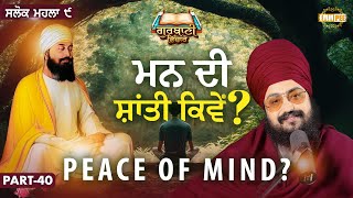 How To Find Peace Of Mind How Peace Of Mind Katha Salok Mahalla 9 | Part 40 | Dhadrianwale